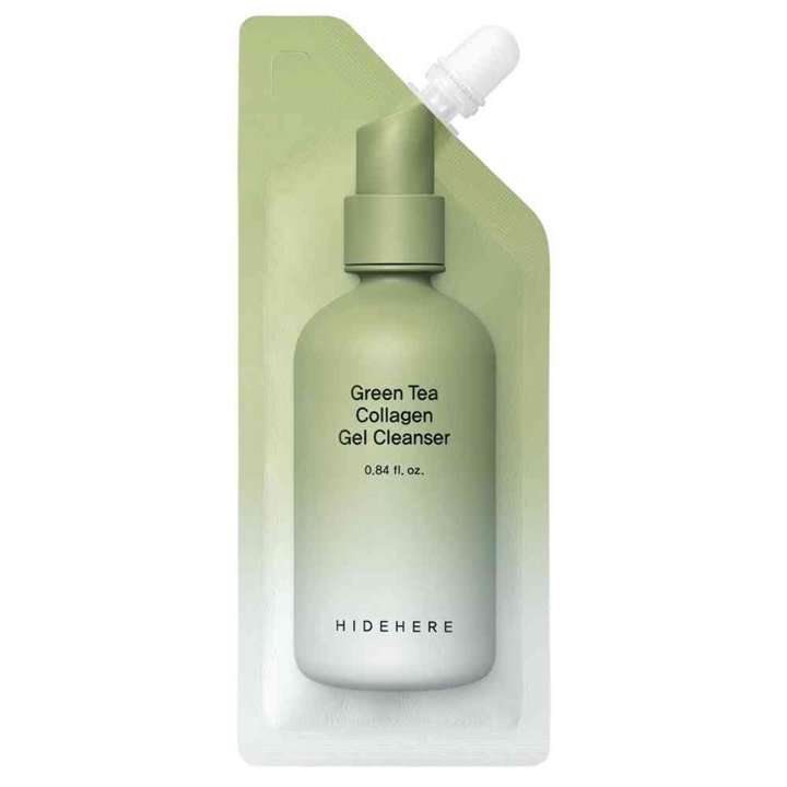 HideHere, Green Tea, Collagen, Cleansing & Hydrating, Cleansing Gel, For Face, 25 g - Teknashop Ltd