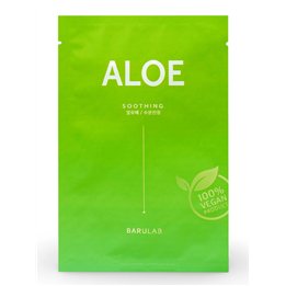 Barulab, The Clean Vegan, Aloe, Soothing, Sheet Mask, For Face, 23 g - Teknashop Ltd