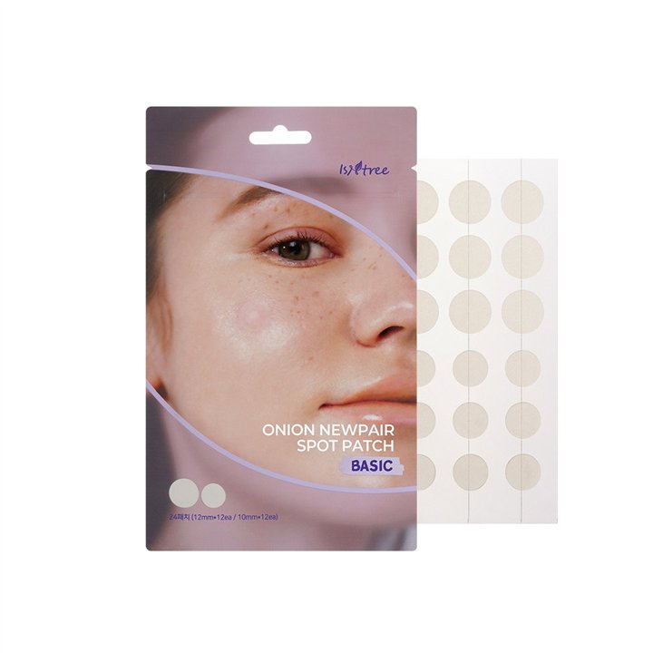 Isntree, Onion Newpair Spot Patch, Acne Treatment, As needed, Local Treatment Patch, For Face, 24 pcs - Teknashop Ltd