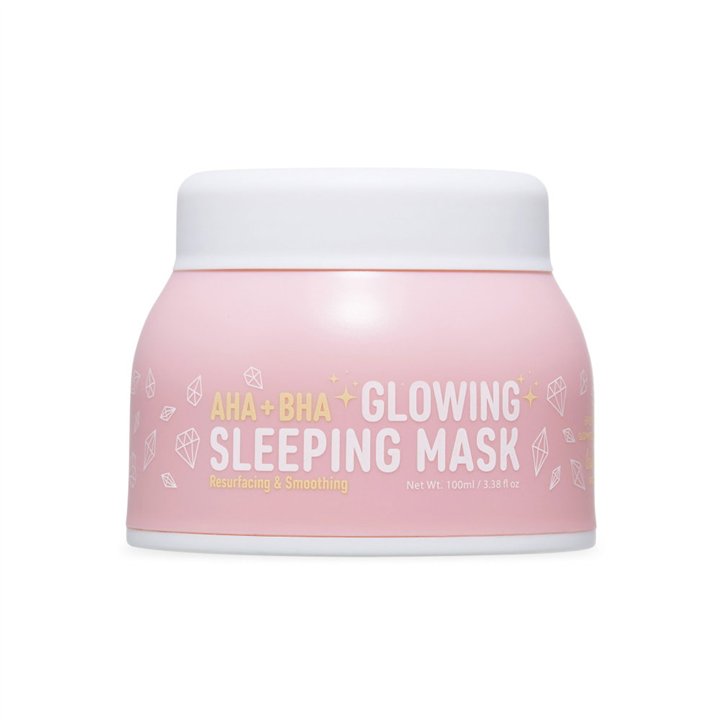 Look At Me, AHA + BHA Glowing Sleeping, Resurfacing, Night Sleeping Mask, 100 ml - Teknashop Ltd