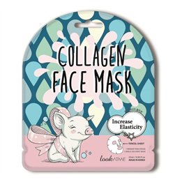 Look At Me, Collagen, Boosts Elasticity, Sheet Mask, For Face, Weekly or as needed, 25 ml - Teknashop Ltd