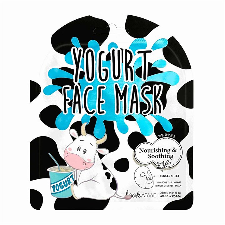 Look At Me, Yogurt, Nourishing, Sheet Mask, For Face, Weekly or as needed, 25 ml - Teknashop Ltd