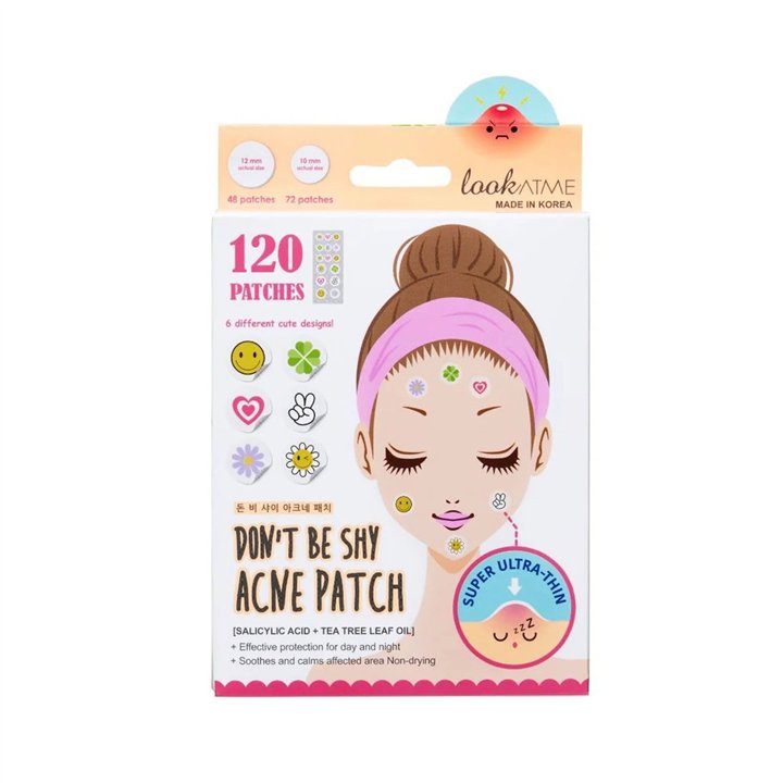 Look At Me, Don't Be Shy, Acne Treatment, As needed, Local Treatment Patch, For Face, 120 pcs - Teknashop Ltd
