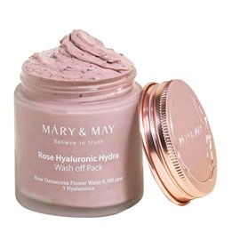 Mary and May, Rose Hyaluronic Hydra, Intense Hydration, Clay Mask, 125 g - Teknashop Ltd
