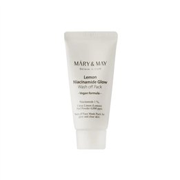 Mary and May, Lemon Niacinamide Glow, Cleansing & Purifying, Clay Mask, 30 g - Teknashop Ltd