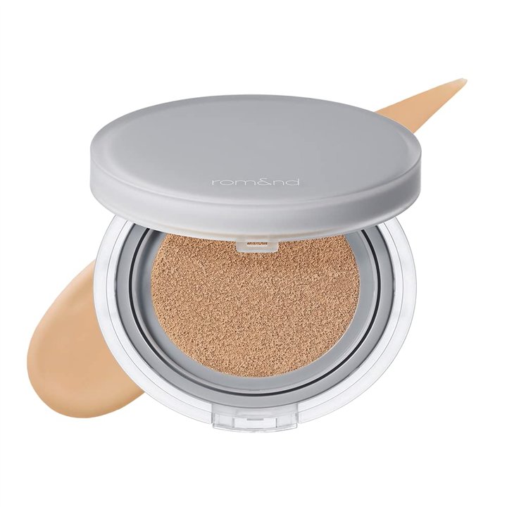 Rom&nd, Nu Zero Cushion, Semi-matte finish, Compact Foundation, 05, Sand, 15 g - Teknashop Ltd