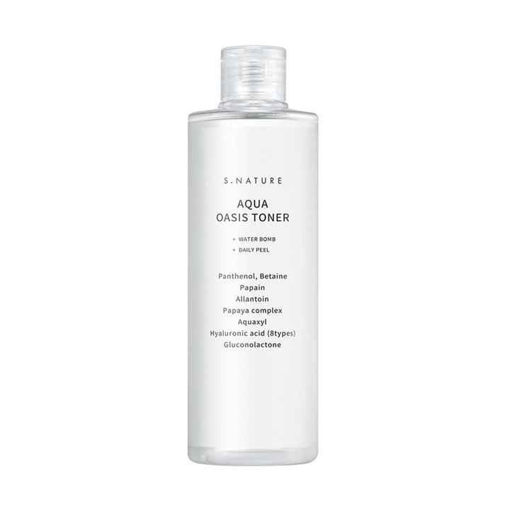 S.Nature, Aqua Oasis, Intense Hydration, Tonic Lotion, For Face, 300 ml - Teknashop Ltd