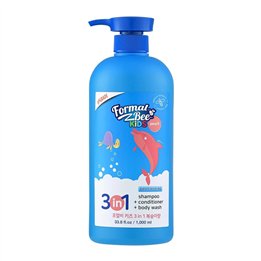 Formal Bee, 3in1 Peach, Hair Shampoo, Conditioner & Shower Gel 3-In-1, 1000 ml - Teknashop Ltd