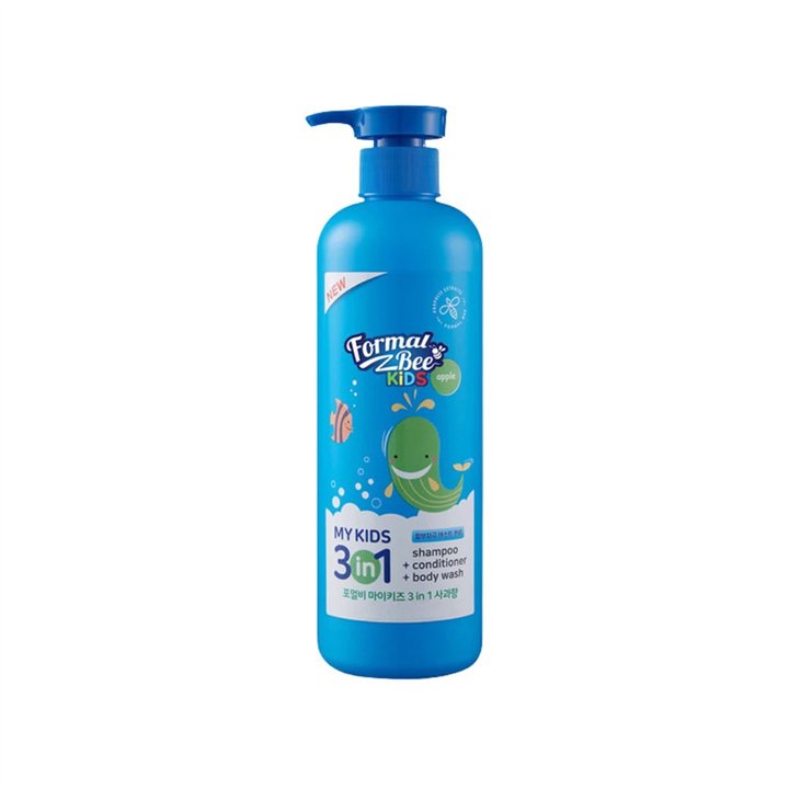 Formal Bee, 3in1 Apple, Hair Shampoo, Conditioner & Shower Gel 3-In-1, 1000 ml - Teknashop Ltd