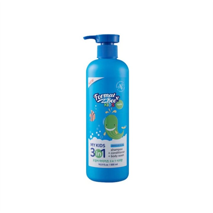Formal Bee, 3in1 Apple, Hair Shampoo, Conditioner & Shower Gel 3-In-1, 500 ml - Teknashop Ltd