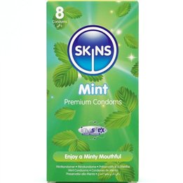 SKINS - MINT PREMIUM CONDOMS PACK 8 - D-244405 - Teknashop Ltd