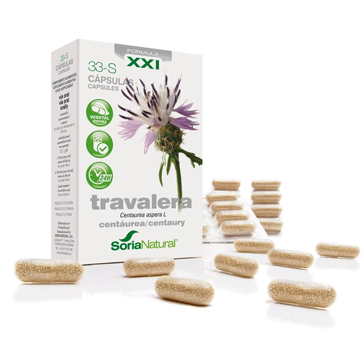 Soria 33-S Travalera 200 Mg 30 Caps - unisex - Teknashop Ltd