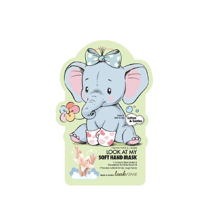 Look At Me, Soft, Shea Butter, Softening, Hand Sheet Mask, 14 g - Teknashop Ltd