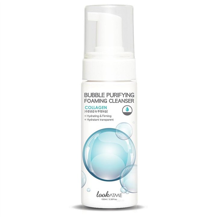 Look At Me, Bubble Purifying, Collagen, Eliminates Impurities, Cleansing Foam, 150 ml - Teknashop Ltd