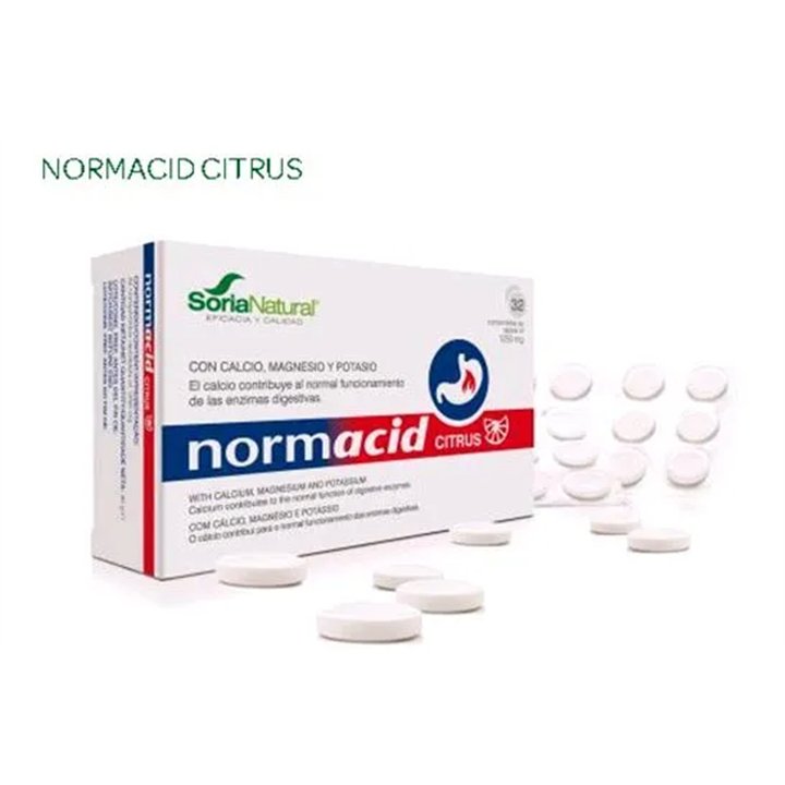 Soria Normacid Citrus 32 Comp X 1250 Mg - unisex - Teknashop Ltd