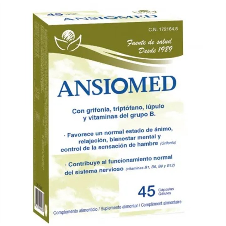 Bioserum Ansiomed 45 Caps - unisex - Teknashop Ltd