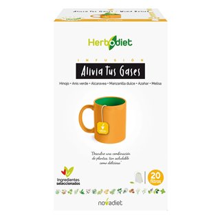 Novadiet Herbodiet Alivia Tus Gases 20 - unisex - Teknashop Ltd