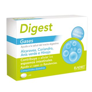Eladiet Bigest Digest Gases 60 Comp - unisex - Teknashop Ltd
