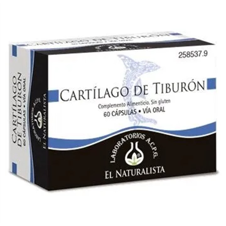 El Natural Cartilago De Tiburon 500 Mg X 60 Caps - unisex - Teknashop Ltd