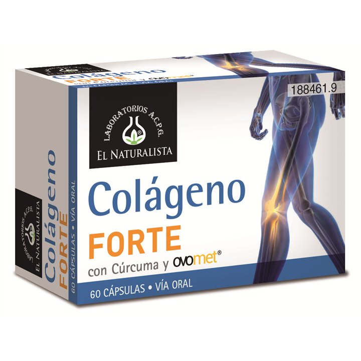 El Natural Colageno Forte Con Curcuma y Ovomet 60 Capsulas - unisex - Teknashop Ltd