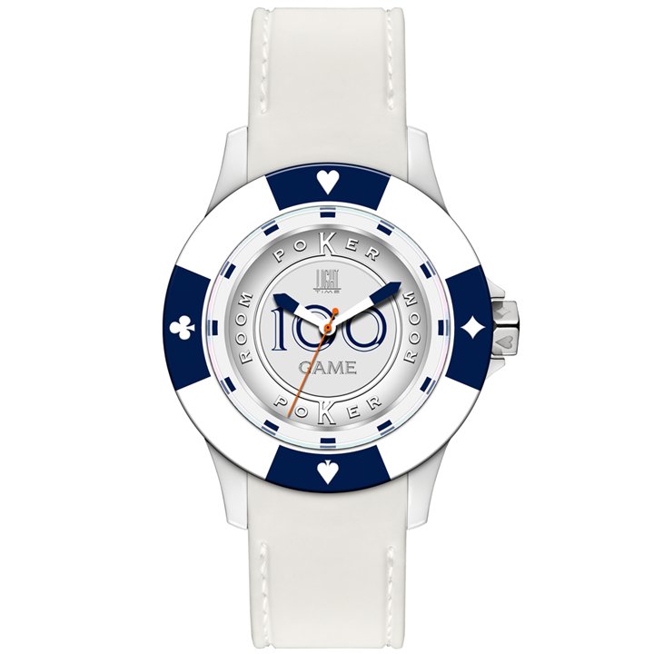 LIGHT TIME Mod. POKER - White / Blue - WW.L147AS - Teknashop Ltd