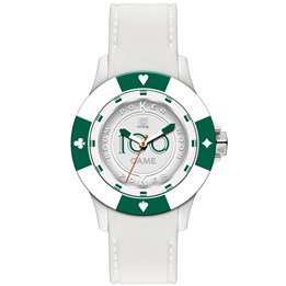 LIGHT TIME Mod. POKER - White / Green - WW.L147DS - Teknashop Ltd