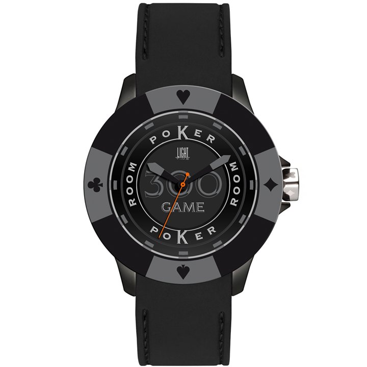 LIGHT TIME Mod. POKER - All Black - WW.L147ES - Teknashop Ltd
