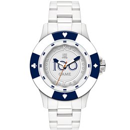 LIGHT TIME Mod. POKER - White / Blue - WW.L147A - Teknashop Ltd