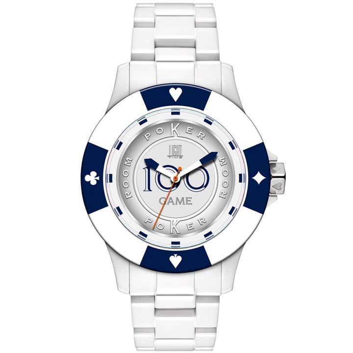 LIGHT TIME Mod. POKER - White / Blue - WW.L147A - Teknashop Ltd