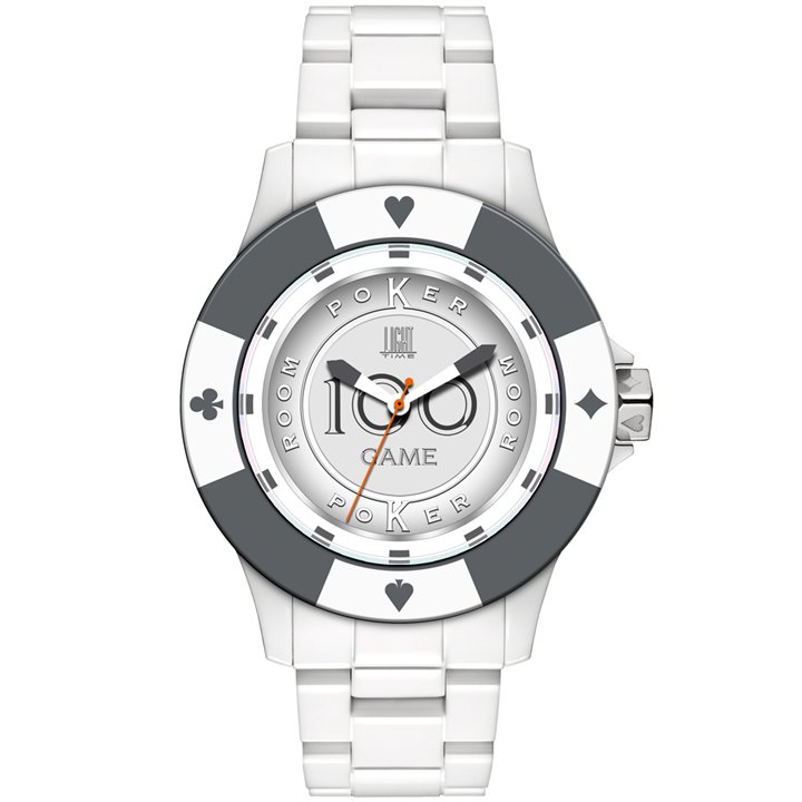 LIGHT TIME Mod. POKER - White / Grey - WW.L147B - Teknashop Ltd