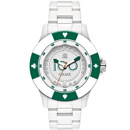 LIGHT TIME Mod. POKER - White / Green - WW.L147D - Teknashop Ltd