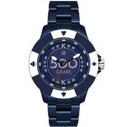 LIGHT TIME Mod. POKER - Blue / White - WW.L147H - Teknashop Ltd