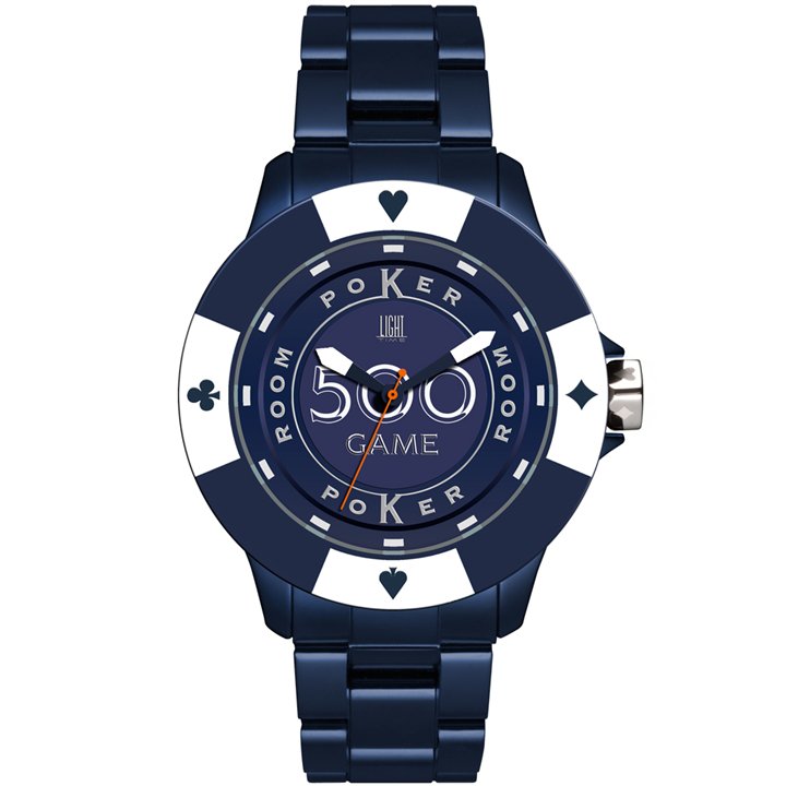 LIGHT TIME Mod. POKER - Blue / White - WW.L147H - Teknashop Ltd