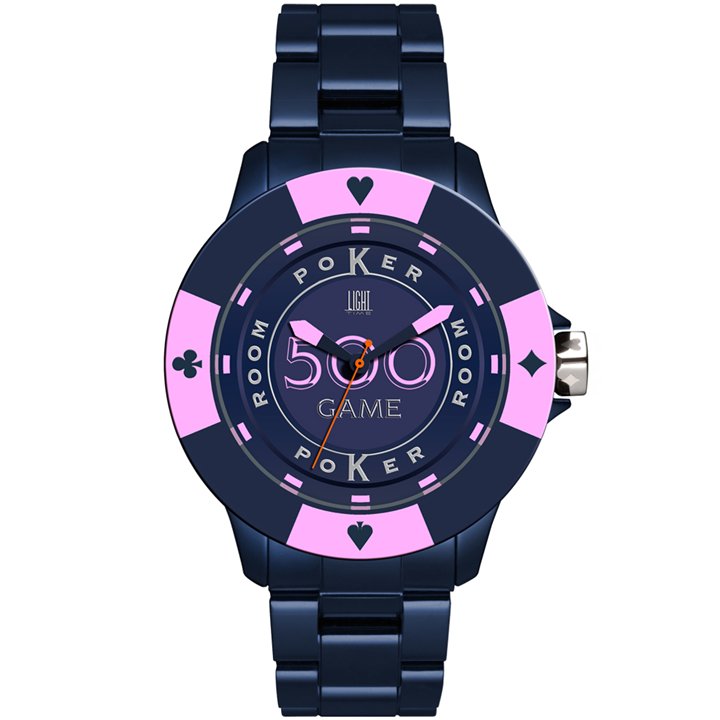 LIGHT TIME Mod. POKER - Blue / Pink - WW.L147I - Teknashop Ltd