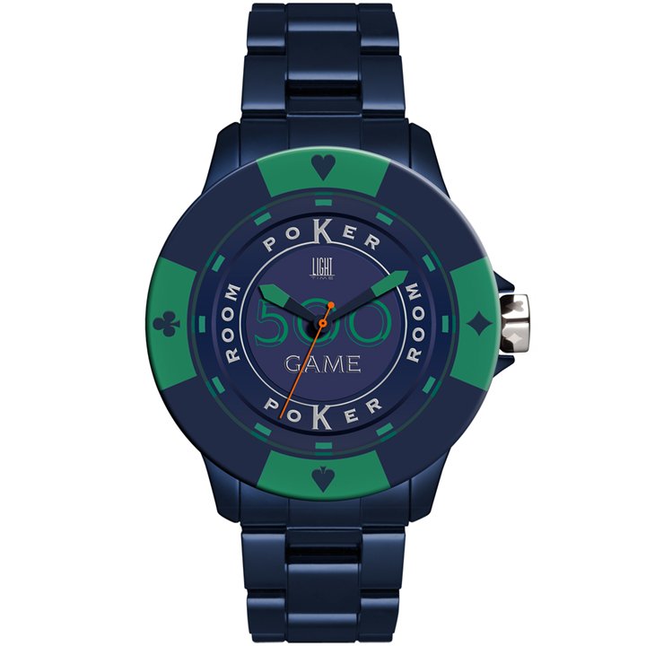 LIGHT TIME Mod. POKER - Blue / Green - WW.L147L - Teknashop Ltd