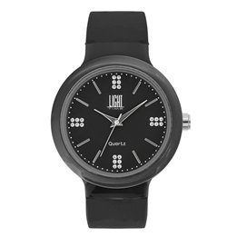 LIGHT TIME Mod. EUROPE Black / Strass - WW.L178B - Teknashop Ltd