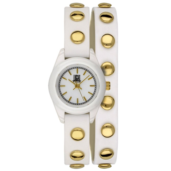 LIGHT TIME Mod. PUNK - White / Gold - WW.L169BG - Teknashop Ltd