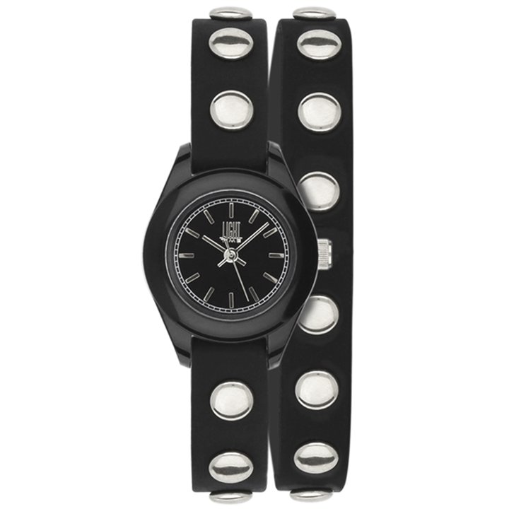 LIGHT TIME Mod. PUNK - Black - Silver - WW.L169NE - Teknashop Ltd