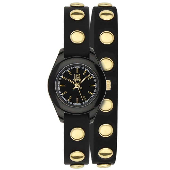 LIGHT TIME Mod. PUNK - Black / Gold - WW.L169NG - Teknashop Ltd