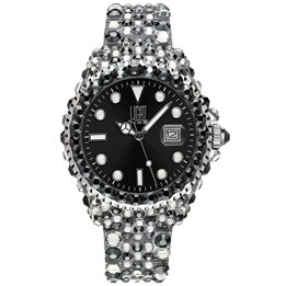 LIGHT TIME Mod. MEDITERRANEO - Full Strass / Black - WW.L602C - Teknashop Ltd