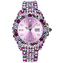 LIGHT TIME Mod. MEDITERRANEO - Full Strass / Pink - WW.L602F - Teknashop Ltd