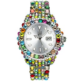 LIGHT TIME Mod. MEDITERRANEO - Full Strass / Silver - WW.L602N - Teknashop Ltd