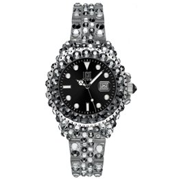 LIGHT TIME Mod. MEDITERRANEO - Full Strass / Black - WW.L603C - Teknashop Ltd