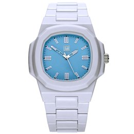 LIGHT TIME Mod. VELVET NAUTILUS - Light Blue - WW.L511-SIL-AZ - Teknashop Ltd
