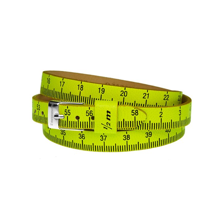 Il MEZZOMETRO Mod. FLUO - Bracciale in pelle/leather bracelet - WW.BMS1101_S - Teknashop Ltd