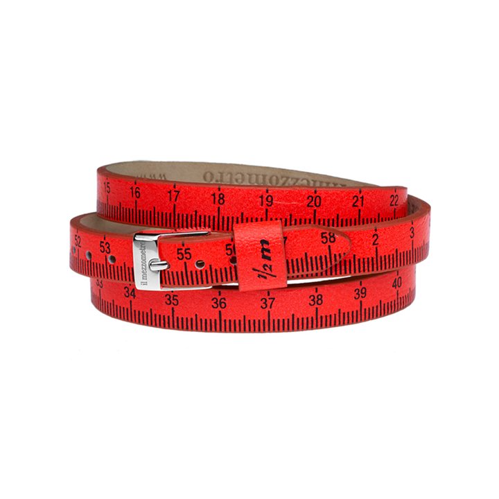 Il MEZZOMETRO Mod. FLUO - Bracciale in pelle/leather bracelet - WW.BMS1103_S - Teknashop Ltd