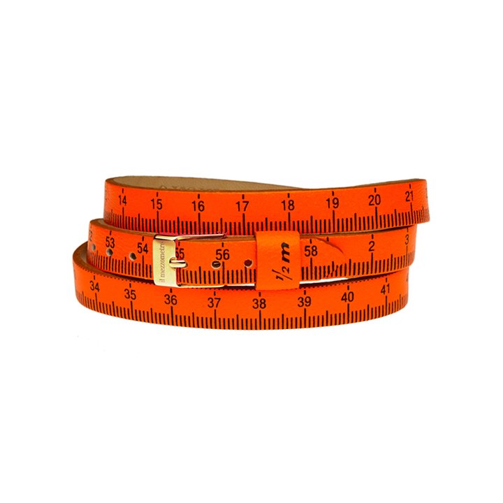Il MEZZOMETRO Mod. FLUO - Bracciale in pelle/leather bracelet - WW.BML1108_L - Teknashop Ltd