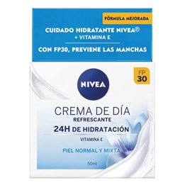 Nivea Cuidado De Día Hidratante Spf30 Piel Normal Y Mixta 50ml - unisex - Teknashop Ltd