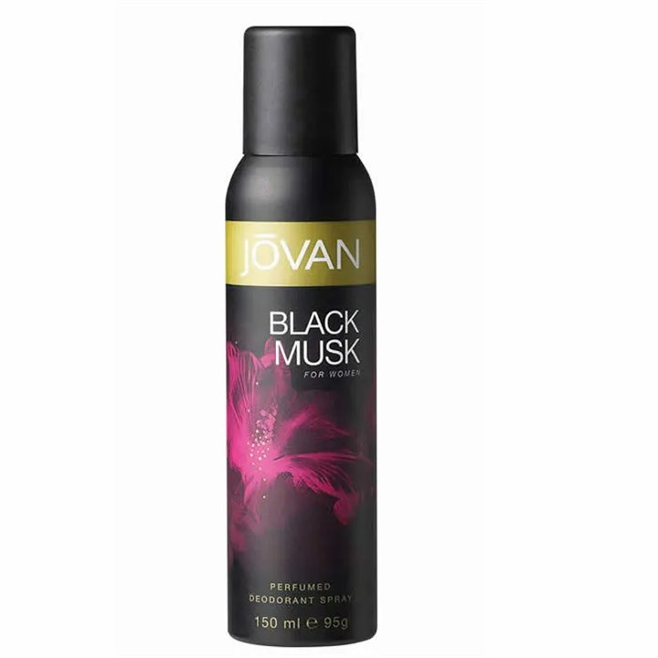 Jovan Black Musk Perfumed Deodorant Spray 150ml - unisex - Teknashop Ltd