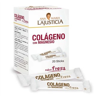 Ana María Lajusticia Colageno Con Magnesio Sabor Fresa 20stick 4g - unisex - Teknashop Ltd